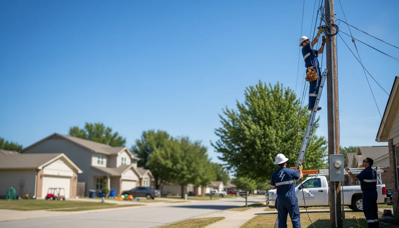 Residential electrician providing installation services in Glencoe, MN